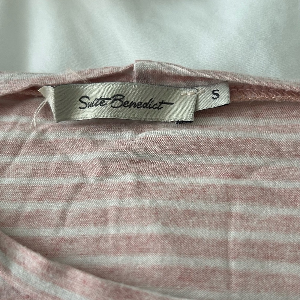 Pink Striped Tie-Front Top